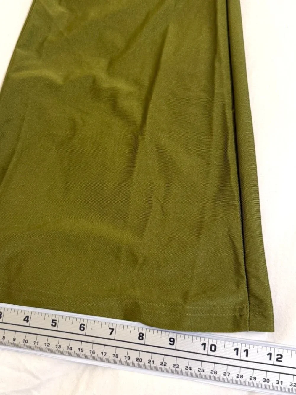 FASHION NOVA OLIVE GREEN RUCHED CROP TOP WIDE LEG KEYHOLE PANTS 2PC SET WOMENS S